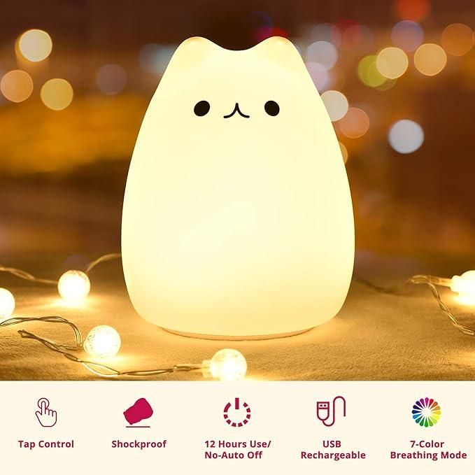 Petite lampe en silicone pour chat
