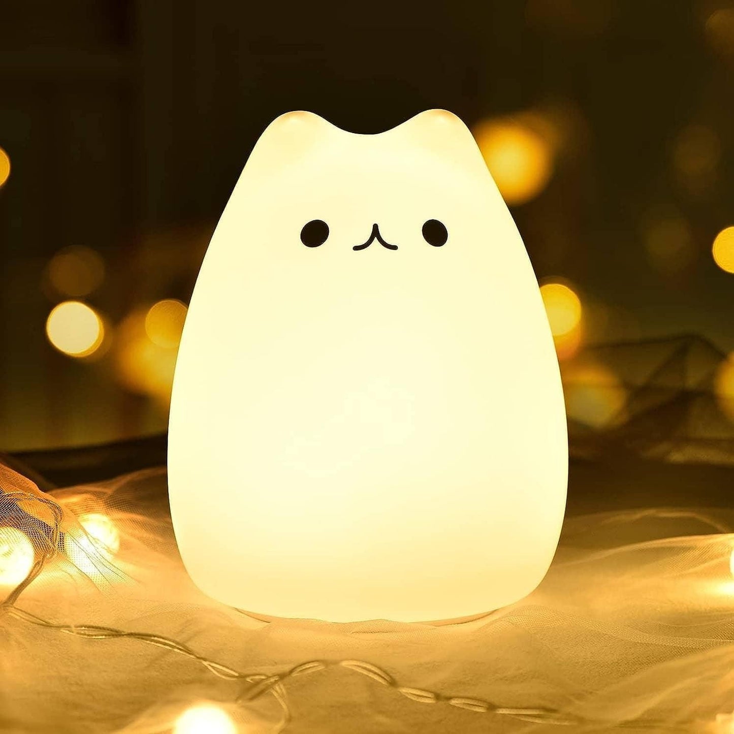 Petite lampe en silicone pour chat